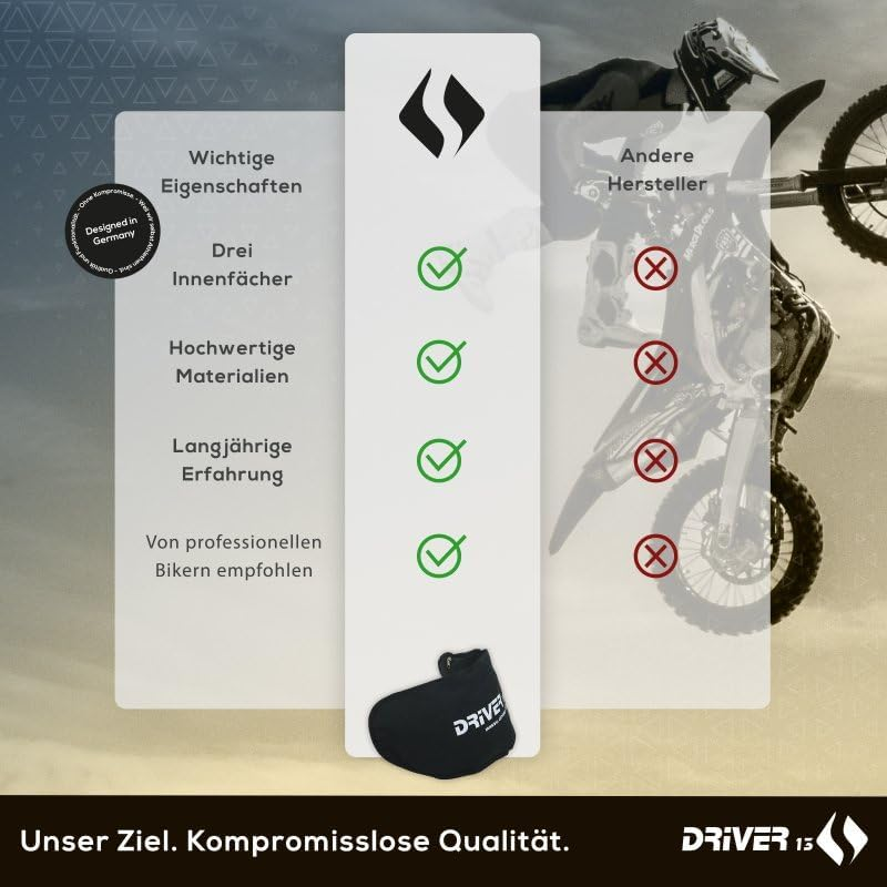 Driver13 Helmet Visor Bag for Your Motorcycle Helmet for up to 3 Visors image number 2