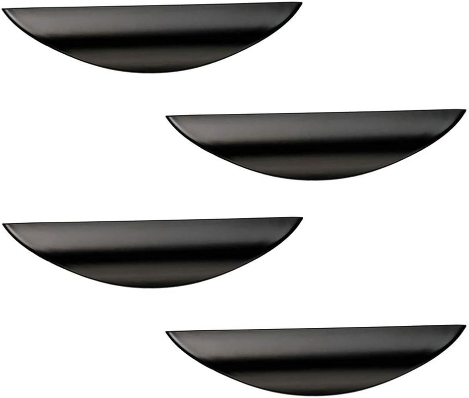 Primst Modern Light Brushed Cabinet Pulls, Furniture Hardware Collection, Cabinet Handles, Drawer Pulls, Door Pulls, Kitchen Cupboard Handle, Pack of 4 (Black,L-4Pcs)