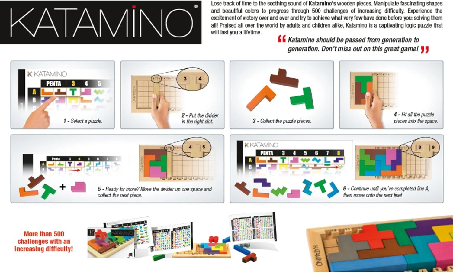 Katamino: Puzzleholzspiel F&uuml;r 1-2 Spieler image number 2