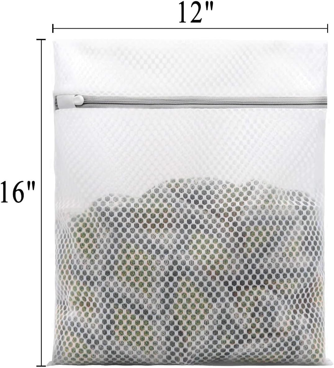 Mumoo Bear 3Pcs Durable Honeycomb Mesh Laundry Delicates Bags Lingerie Bags for Delicates, 12X16 Inch Suitable for Washing Machines and Dryers,Enhanced Design for Superior Garment Protection image number 3