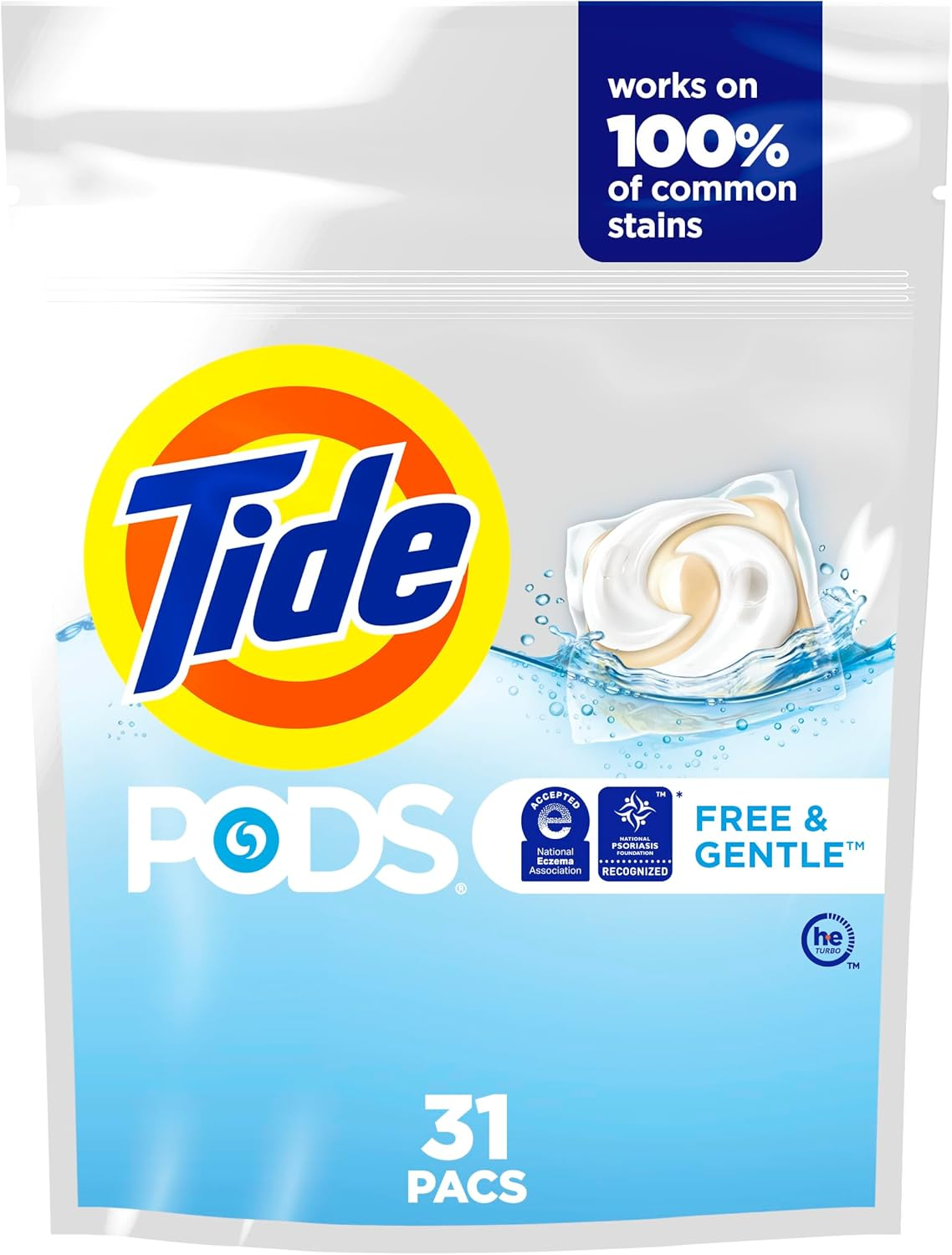 Tide PODS Laundry Detergent Free & Gentle 31Ct image number 6