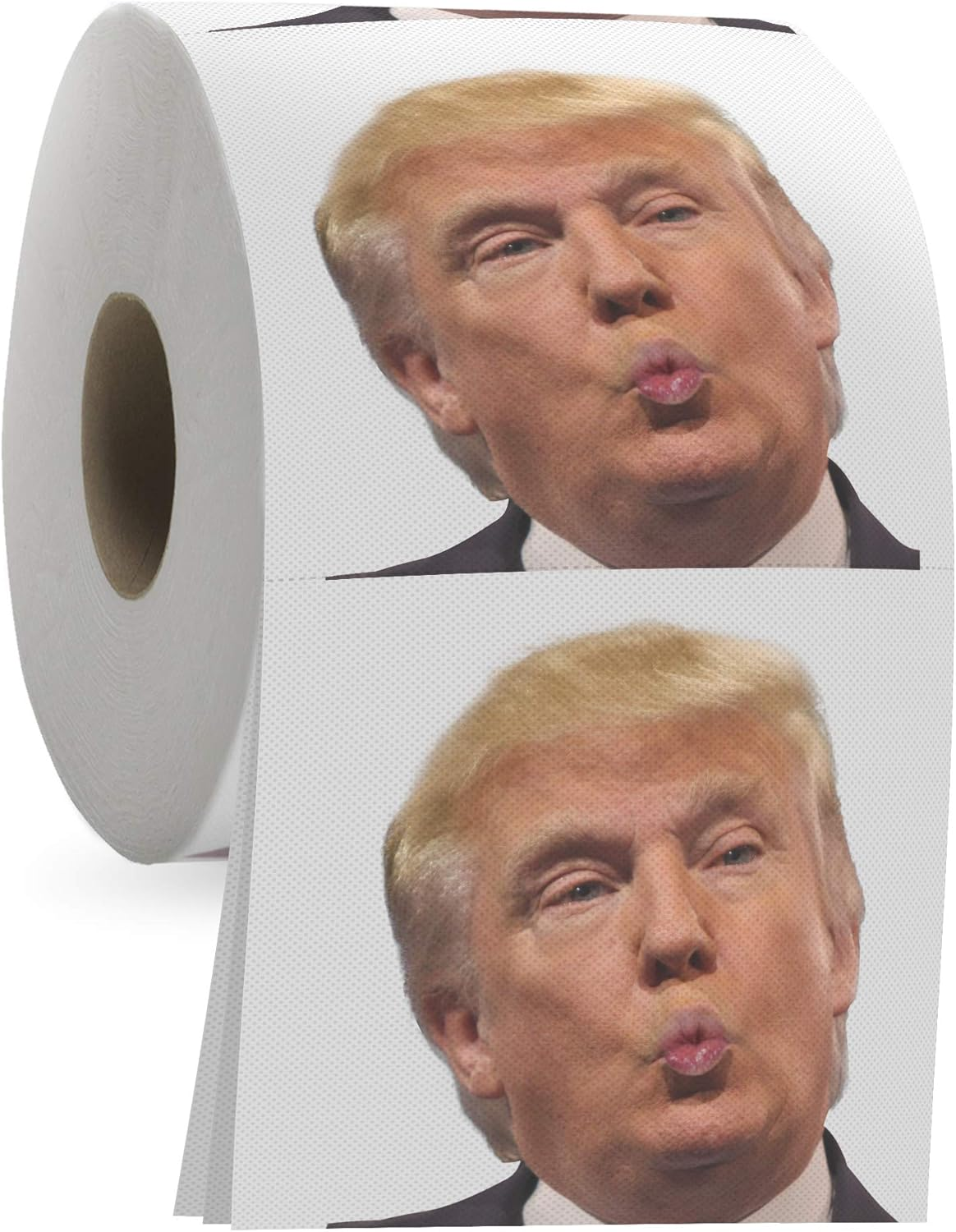 Donald Trump Toilet Paper Roll - Funny Novelty Gag Democrats and Republicans - 3 Ply Toilet Tissue 200 Full-Color Image Sheets in Each Roll | Hilarious Political White Elephant Gift Idea