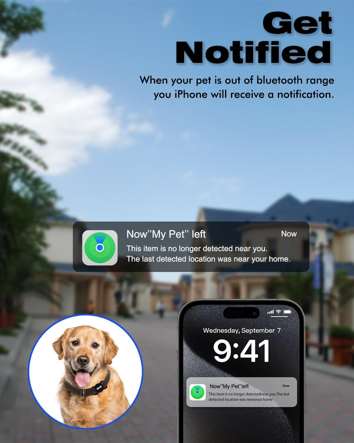 [2 Pack] Item Locator, VISOOP Bluetooth Tracker Finder Works with Apple Find My(Ios Only), Pet Tracker with Collar Holder, Waterproof, Replaceable Battery for Pets/Luggage/Suitcases and More-Black image number 3