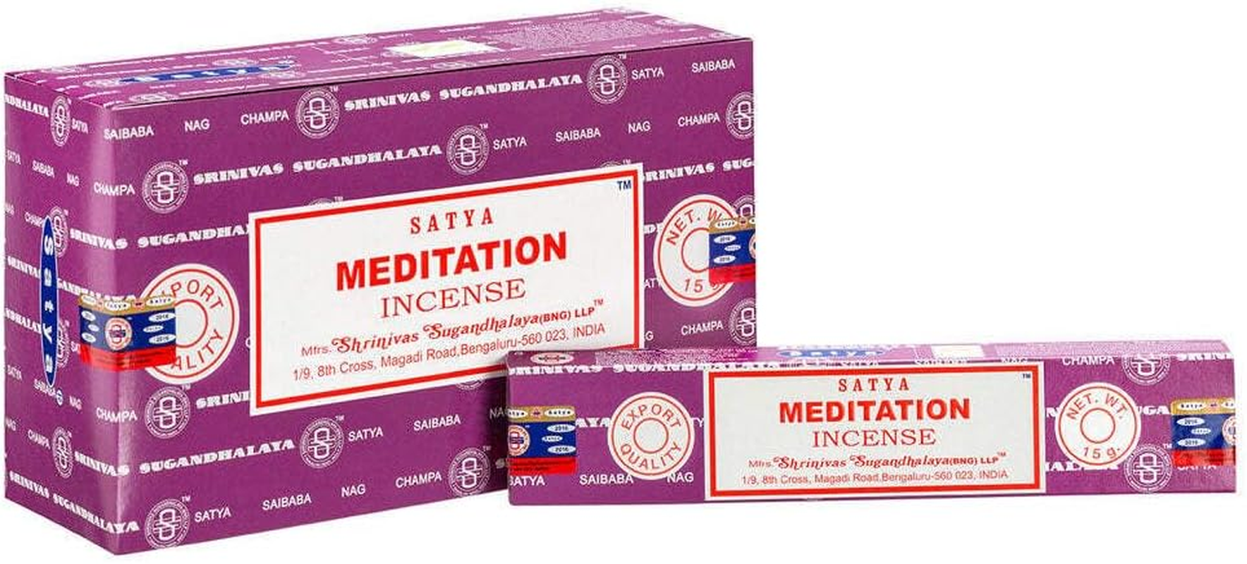 Satya Sai Baba Meditation Incense Sticks 15 G X 12 Pks