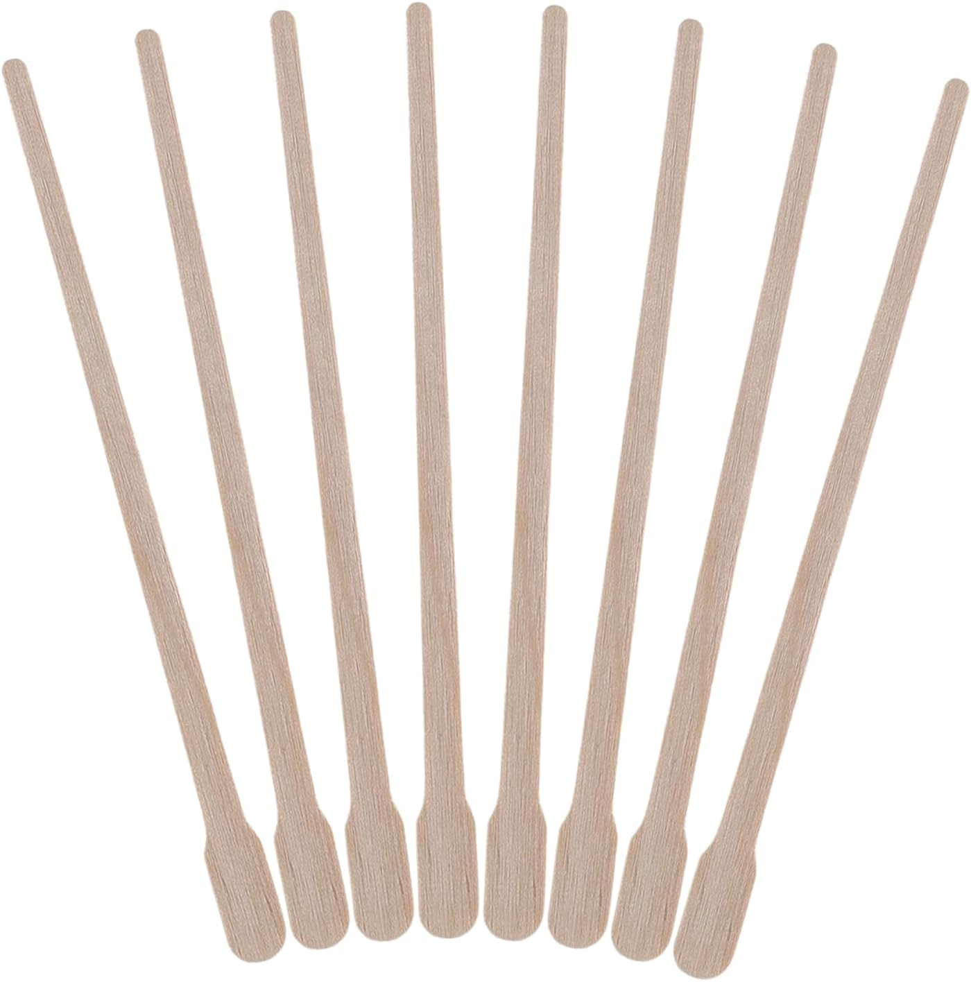 500Pcs Small Wooden Wax Sticks - for Body Legs Face and Small Sizes Eyebrow Waxing Applicator Spatulas Craft Sticks for Hair Eyebrow Removal (88Mm round Head) image number 3