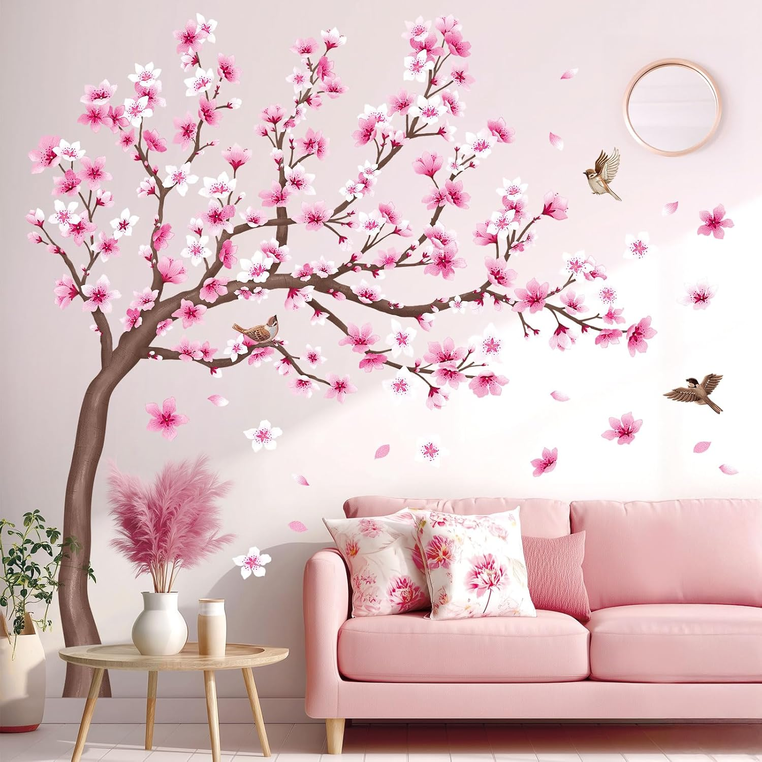 DECOWALL SG4-2306 Cherry Blossom Tree Wall Stickers Decals image number 3