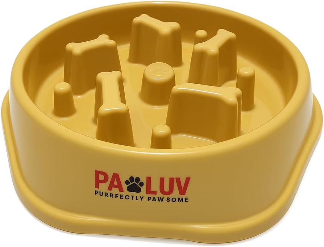 Pawluv Slow Feeder Dog Bowl &ndash; Anti-Choke Maze Design, Non-Slip Base, Bpa-Free, Fun Puzzle Dish for Fast Eaters & Bloating Prevention (Pink)