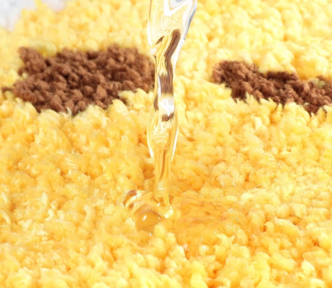 18.8X25.5'' Egg Bath Mats, Soft and Absorbent Microfiber Bath Rugs, Non-Slip Shaggy Shower Carpet, Machine Wash Dry, Soft Shower Rugs for Bathroom Floor, Tub and Shower, Egg image number 4