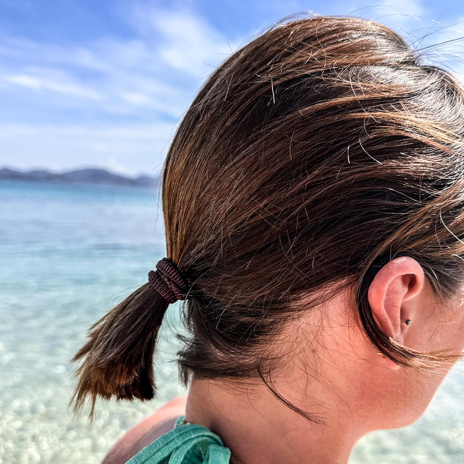 Haarallerliebst Hair Bobbles Extra Soft (Pack of 10 | Dark Brown | 4 Cm) with Box for Storage (Box Colour: White; Colour: Brown) - Box Colour: Pink; Colour: Black image number 2