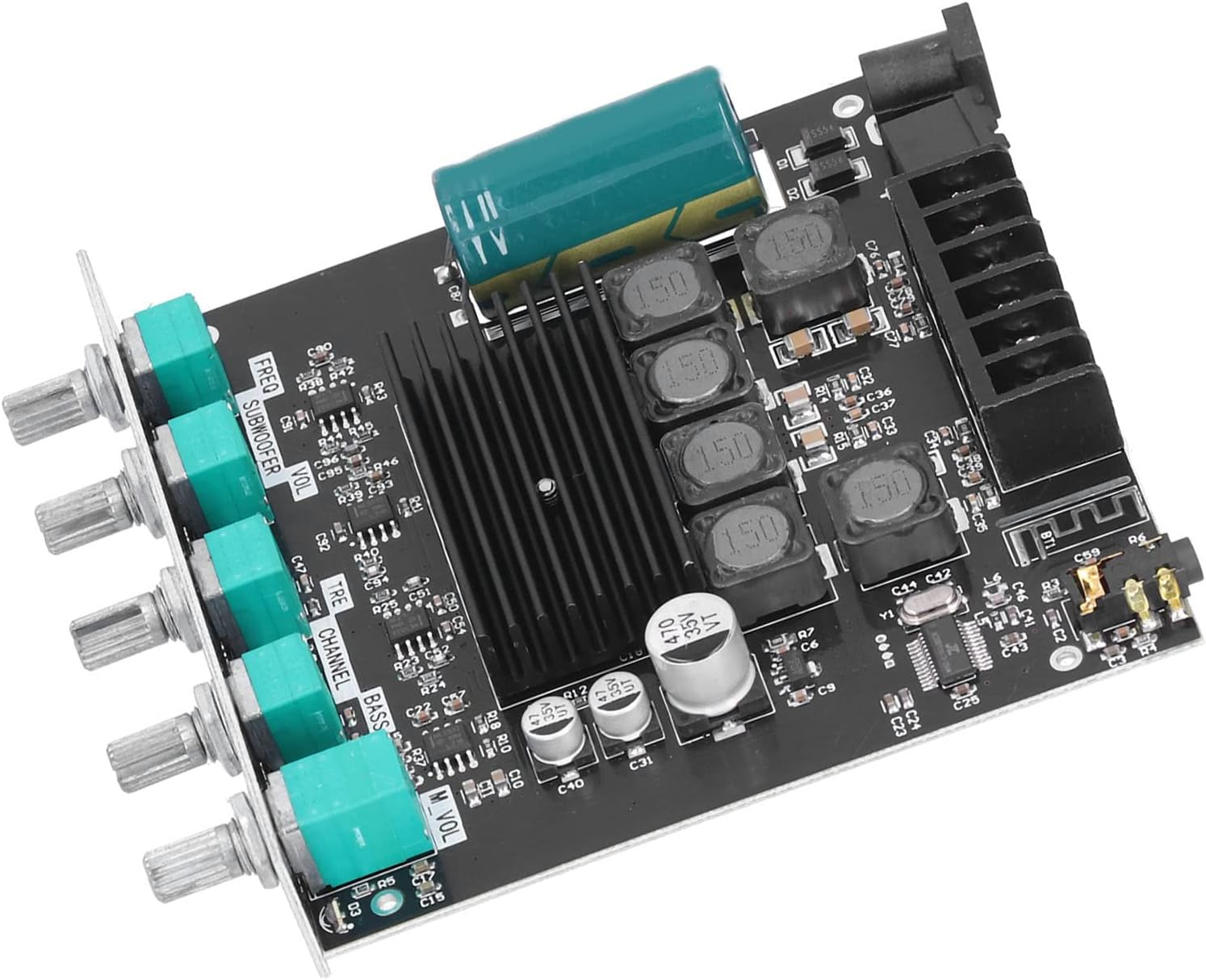 TIKATARER 2.1Channel Stereo Audio Amplifier Board with High Efficiency for DIY Home Speakers Subwoofer Power Amplifier Module for Shop Solicitation, Home Theater Pcbspeaker20-100W, 4-8&Omega; image number 2