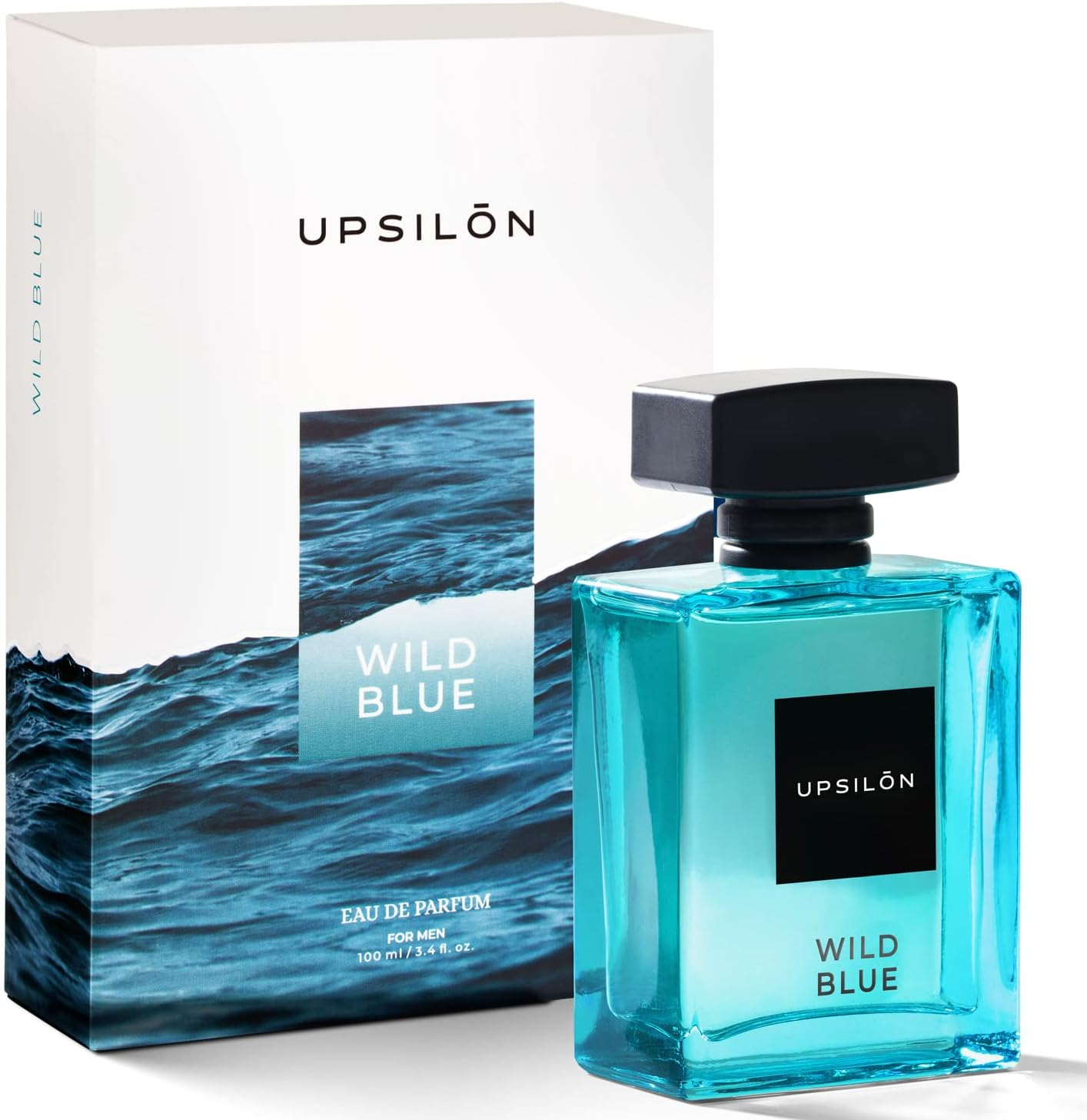 UPSILON Eau De Parfum Premium Long Lasting Fresh & Powerful Fragrance Spray Travel Friendly Luxury Parfum Scent | Men&rsquo;S Perfume |100Ml - Pack of 1 (Wild Blue) image number 3