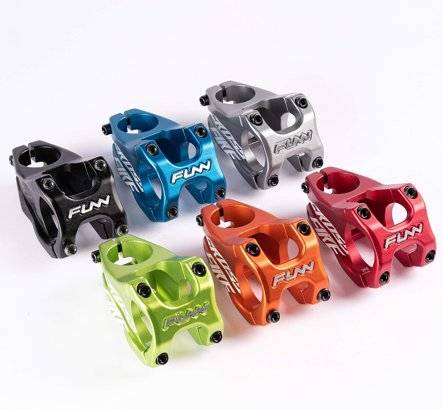 Funn Crossfire Mountain Bike Stem with 31.8Mm Bar Clamp - Durable and Lightweight Alloy Bike Stem for Mountain Bike and BMX Bike