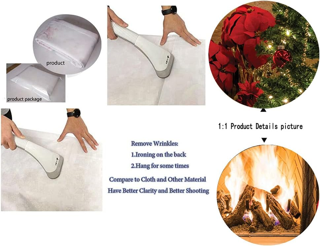 CYLYH 10X10Ft Christmas Backdrops Christmas Fireplace Theme Backdrop Tree Sock Decorations for Xmas Party Supplies Photo Background Pictures Banner