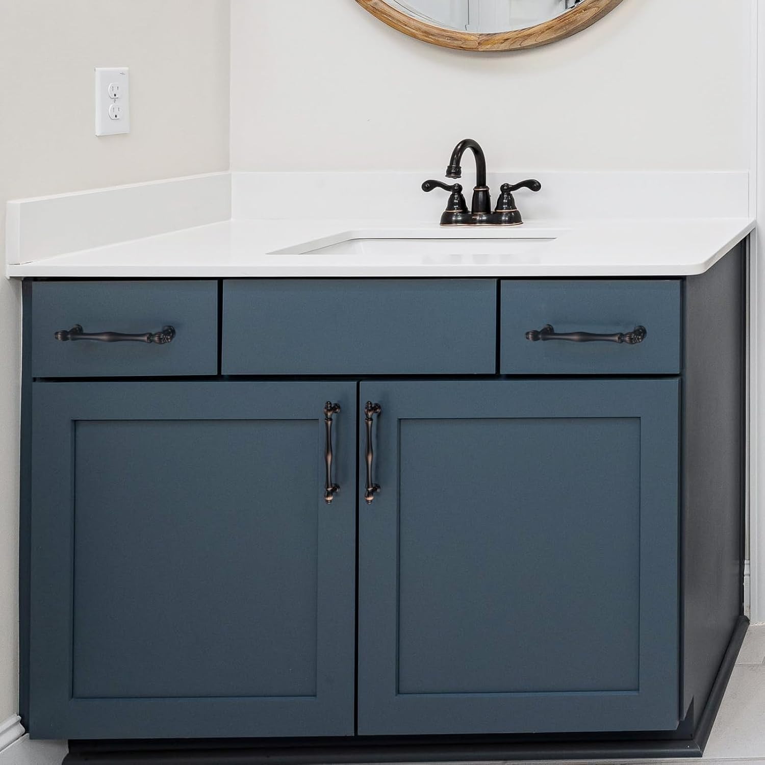 BEROSSA 5 Pack 7-1/2 Inch Oil Rubbed Bronze Cabinet Pulls Brushed Bronze Cabinet Handles Bronze Hardware for Kitchen Cabinets 2510 Drawer Dresser Cupboard Bedroom Bathroom image number 3