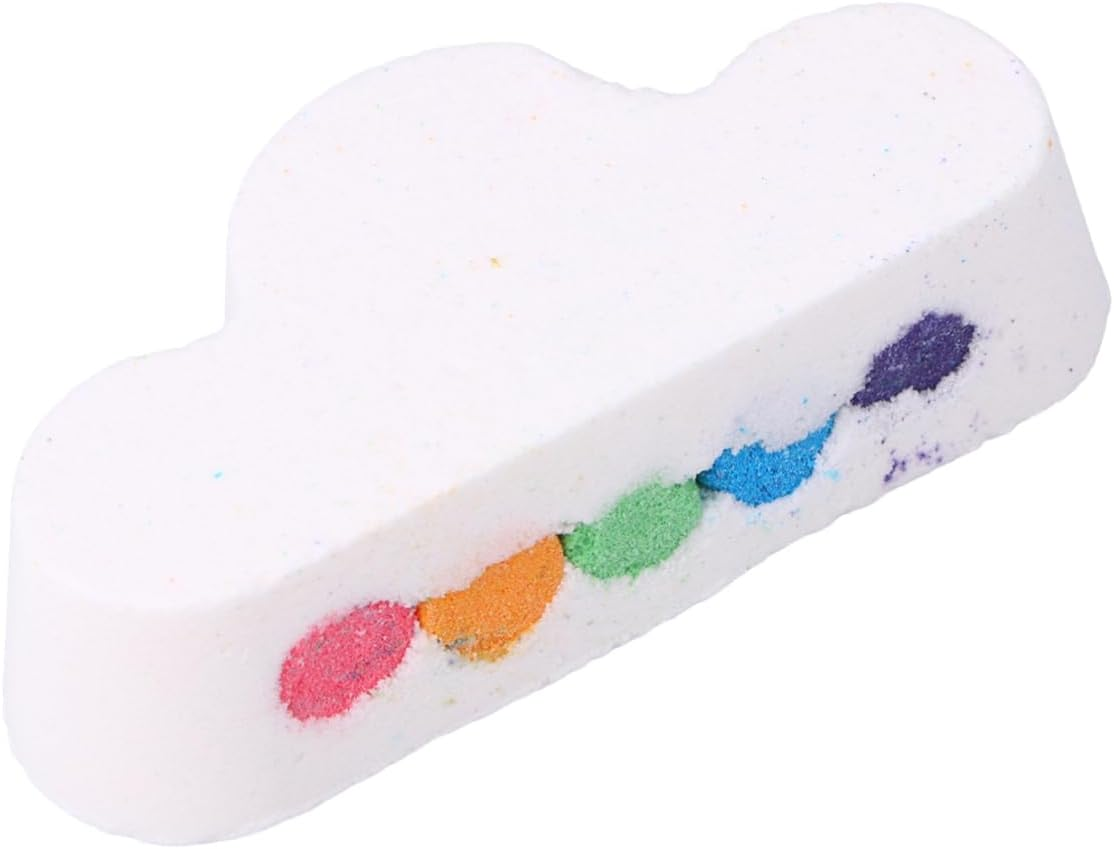 Happyyami 180G Rainbow Cloud Bath Salt Balls Natural Essential Oil Salt Organic Moisturizer