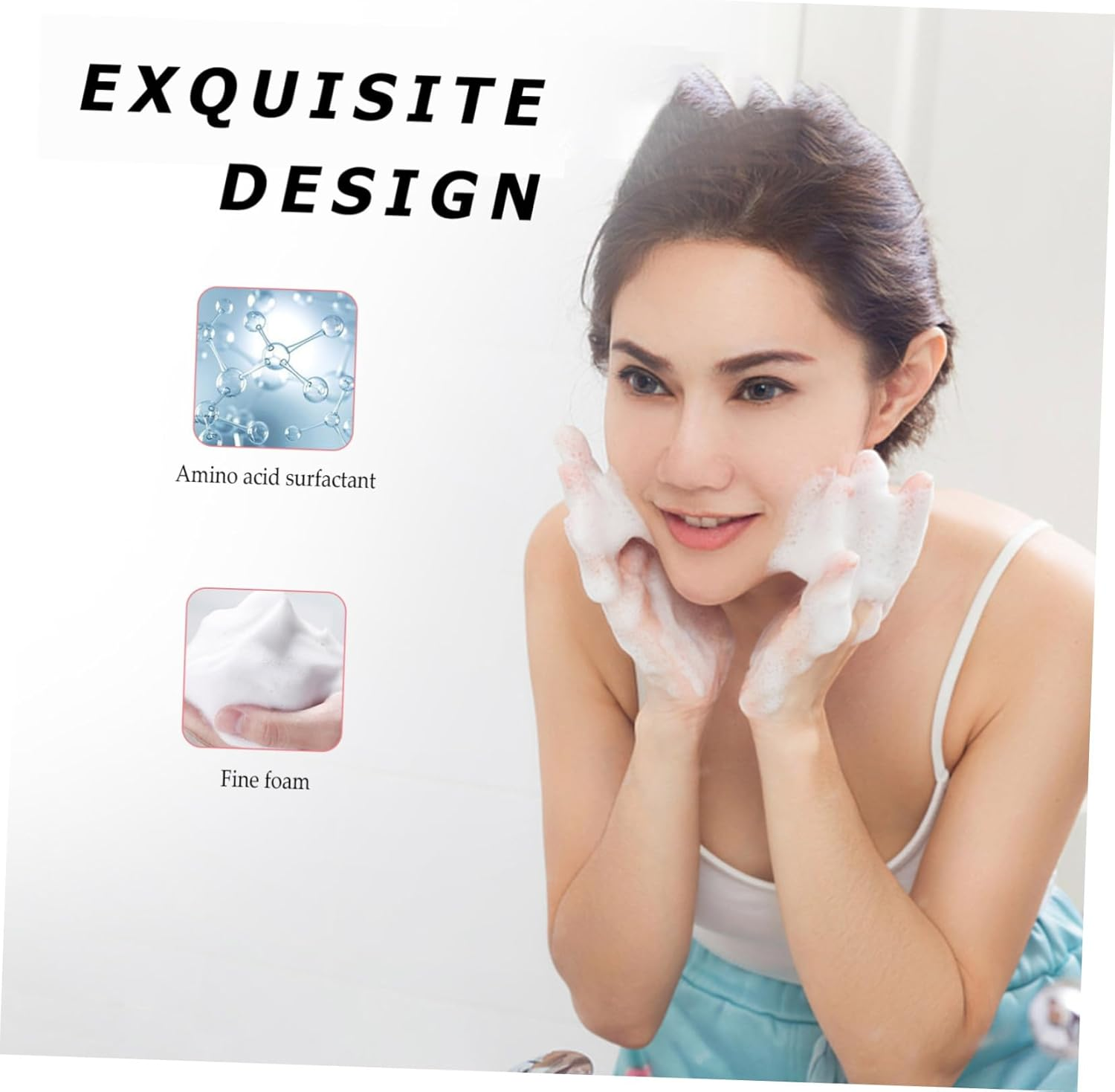 Healvian Flower Design Body Cleaning Care Soap Natural Soap Korean Cleanser Moisture Exfoliate - Pink image number 5