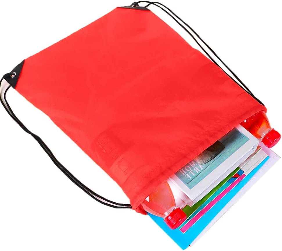 Bulk Drawstring Bags, Polyester Draw String Bags, Gym Sports Cinch Bag Drawstring Backpack for Women Men