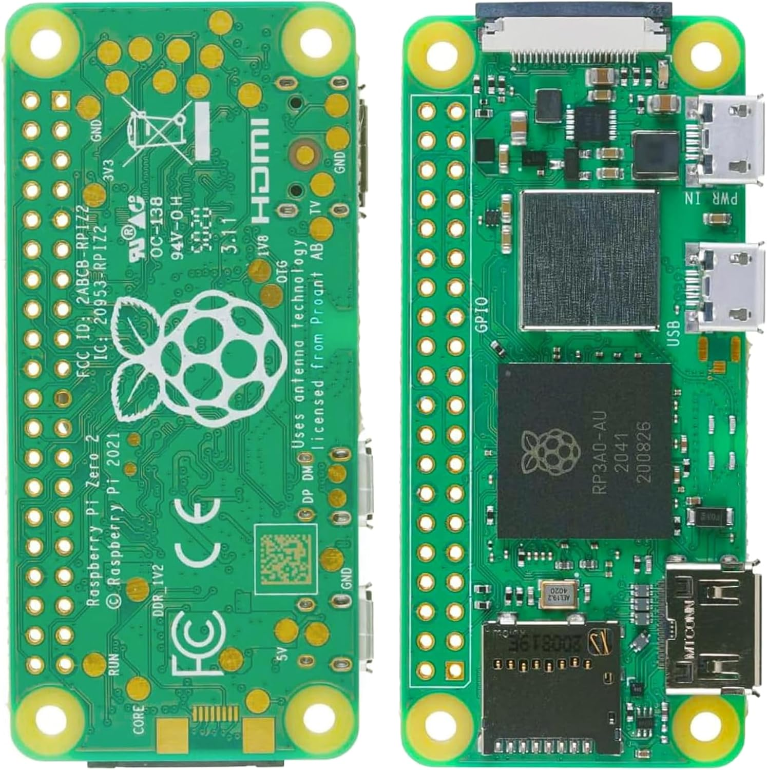 A-DIGISHUO Raspberry Pi Zero 2W Complete Kit 1Ghz 512M Wtih 32G SD Card Hdmi&Mini USB&GPIO Connector with Heat Sink Kit (Raspberry Pi Zero 2W 9-In-1 Kit) image number 2