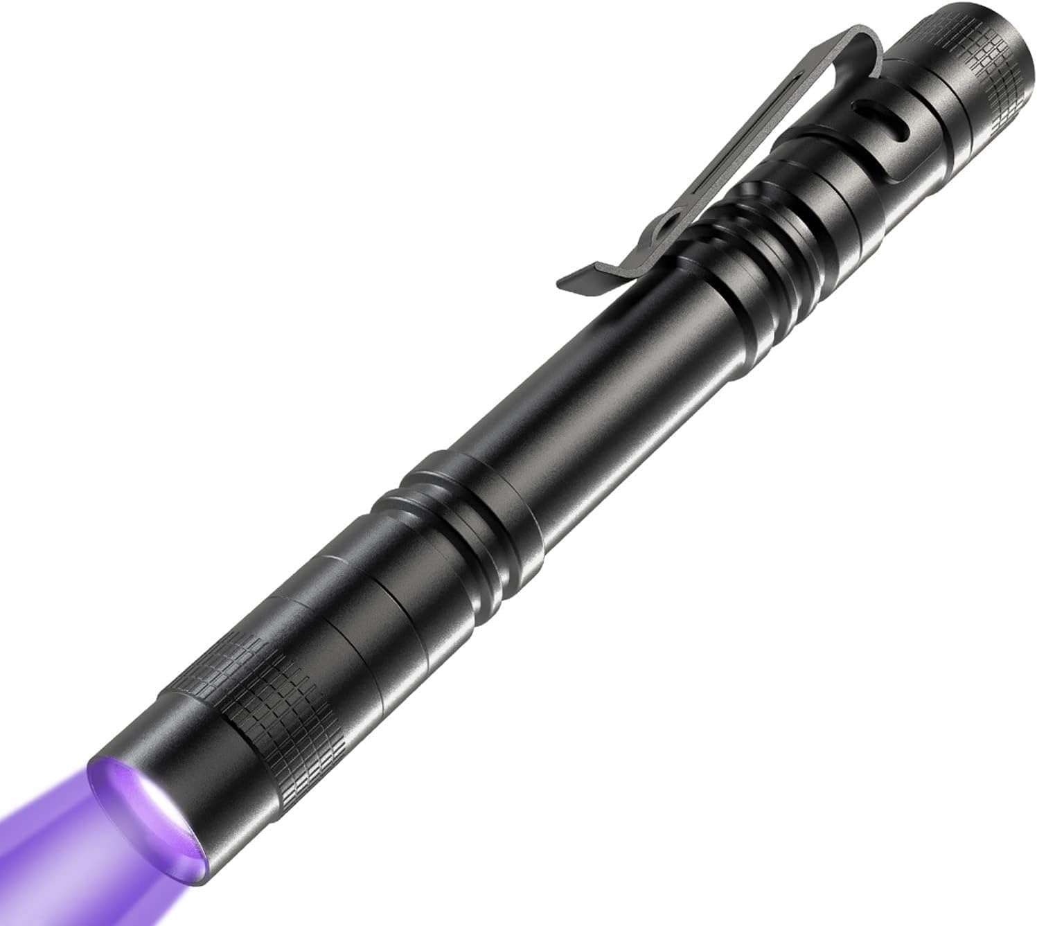UV Black Light Flashlight, 395Nm Mini Pen Light with Clip, Waterproof Ultraviolet Flashlight for Leak, Pet Urine, Scorpion, Hotel Inspection, Dry Stain and Bed Bug image number 4