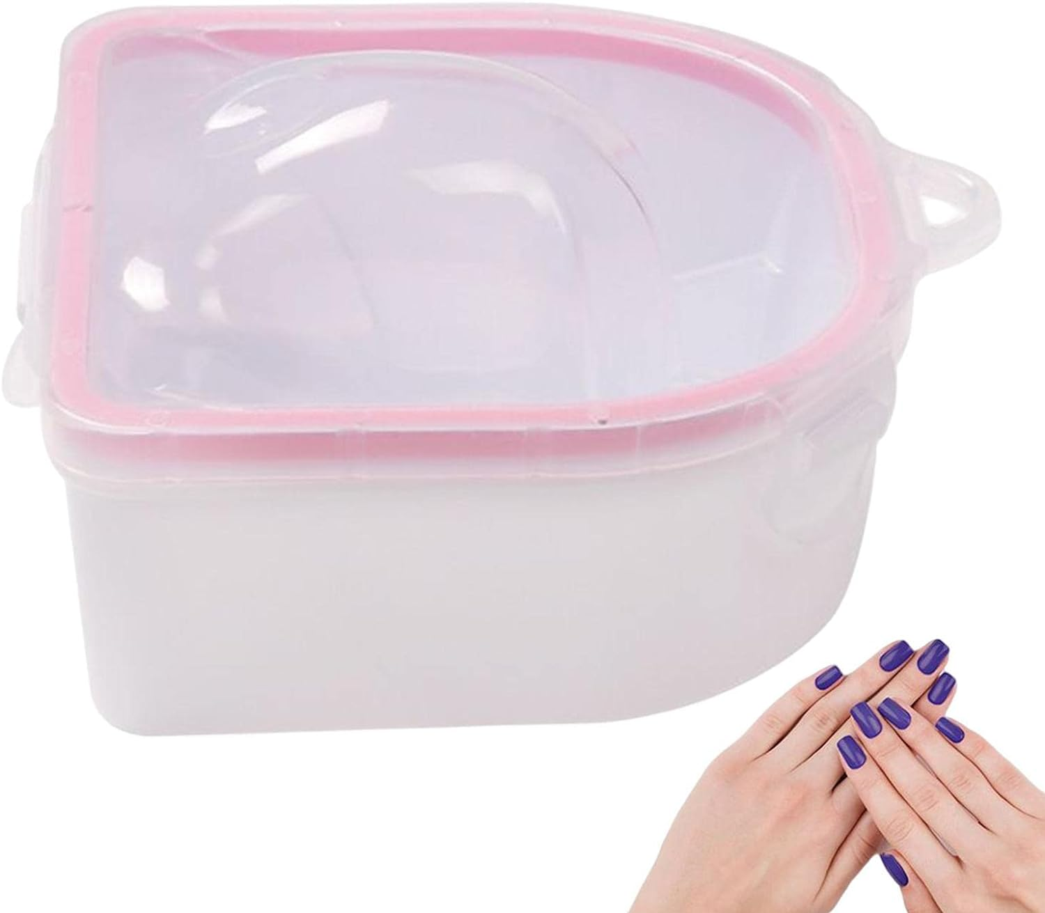 Nail Soak off Bowl | Double-Layer Gel Remover for Nails Bowl | Gel Polish Dip Powder Remover for Salon Home, Tool for Salon Home Nail