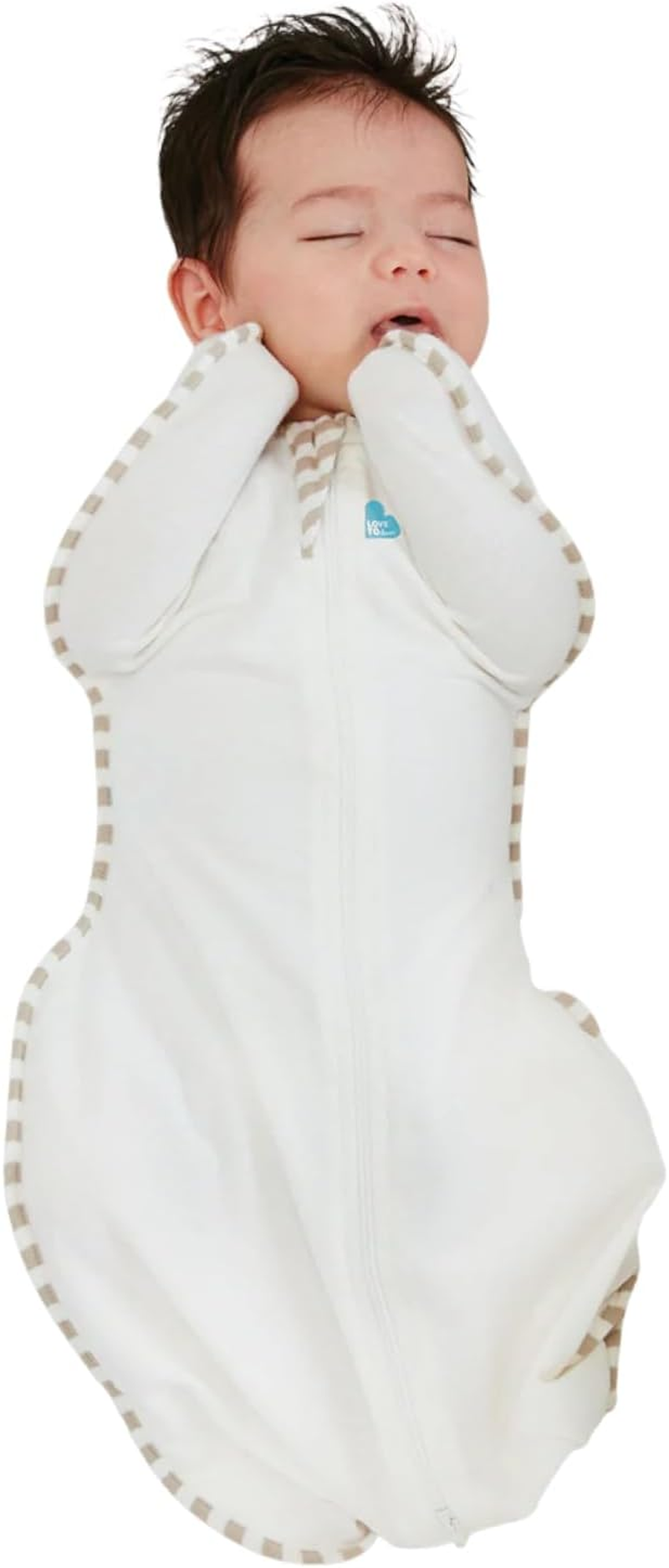 Love to Dream Swaddle UP, Organic, Cream, Small, 8-13 Lbs., Dramatically Better Sleep, Allow Baby to Sleep in Their Preferred Arms up Position for Self-Soothing, Snug Fit Calms Startle Reflex image number 2