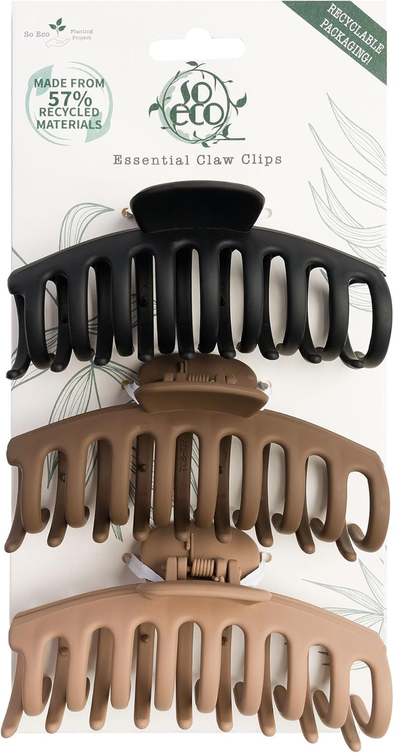 So Eco Essential Claw Clips - 3 Pack image number 2