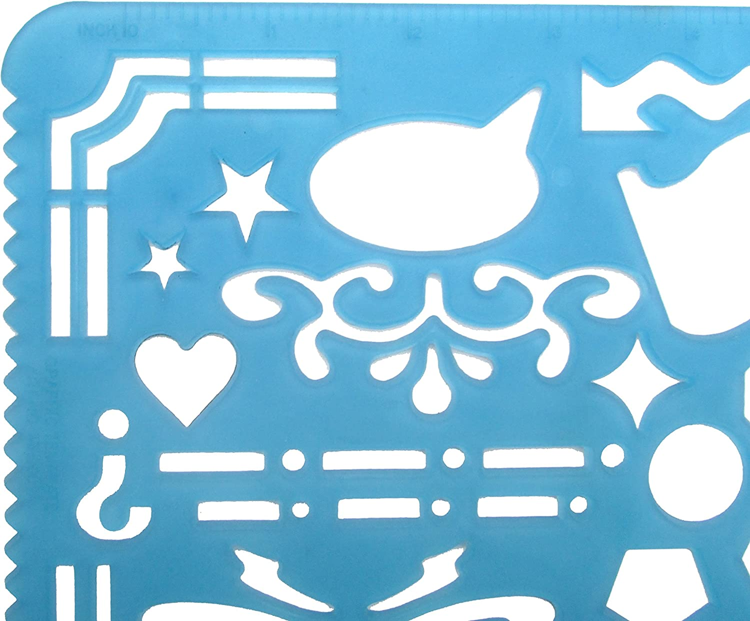 Set of 2 Artistic Drafting Templates of Various Shapes and Designs for Artists by YOSOGO image number 6