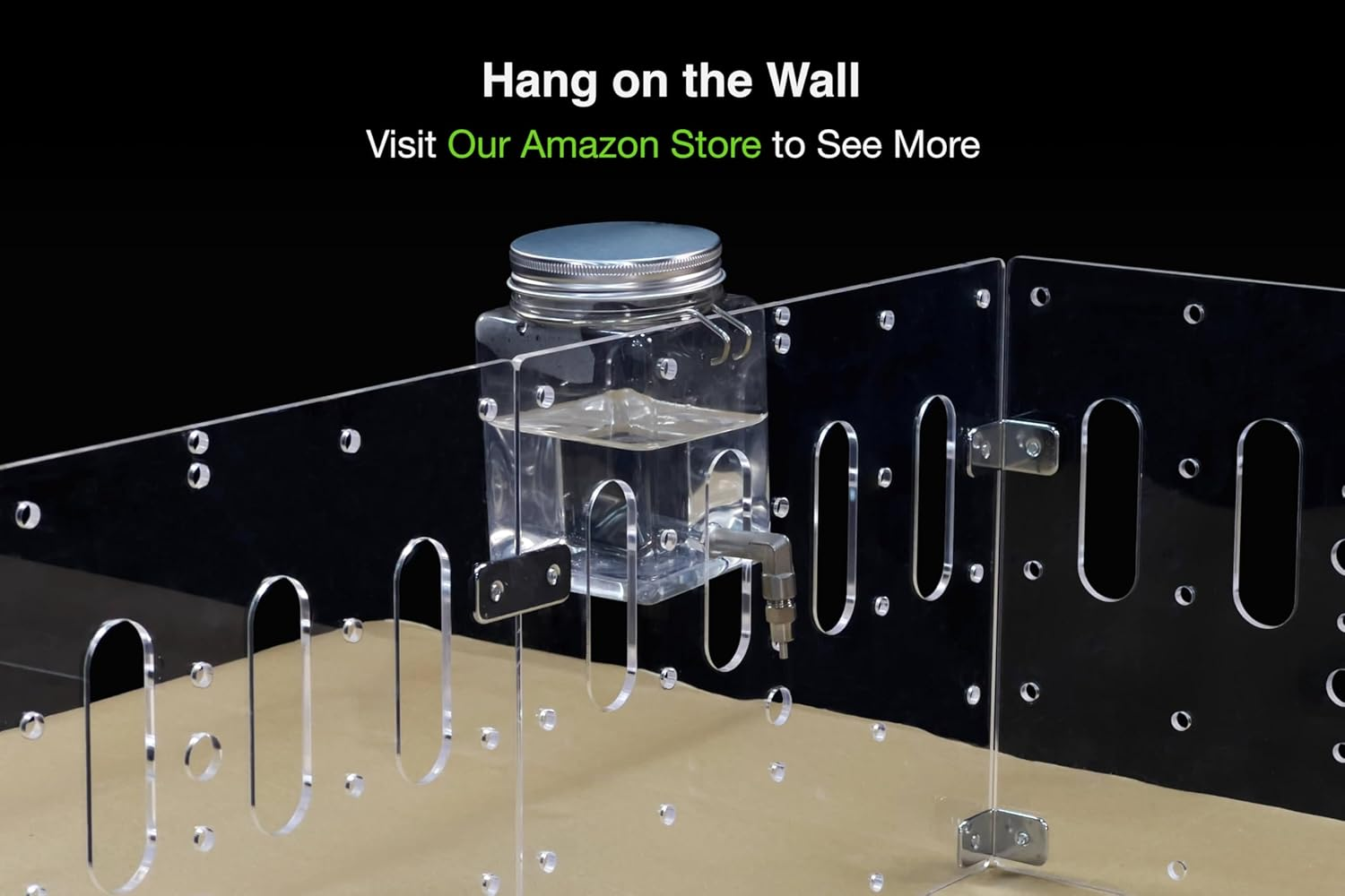 Guinealoft&trade; Clear View Water Bottle for Guinea Pigs & Birds - the Ultimate Solution by Seasoned Owners Who Tried Everything Out There - Exclusive by Guinea Loft image number 1