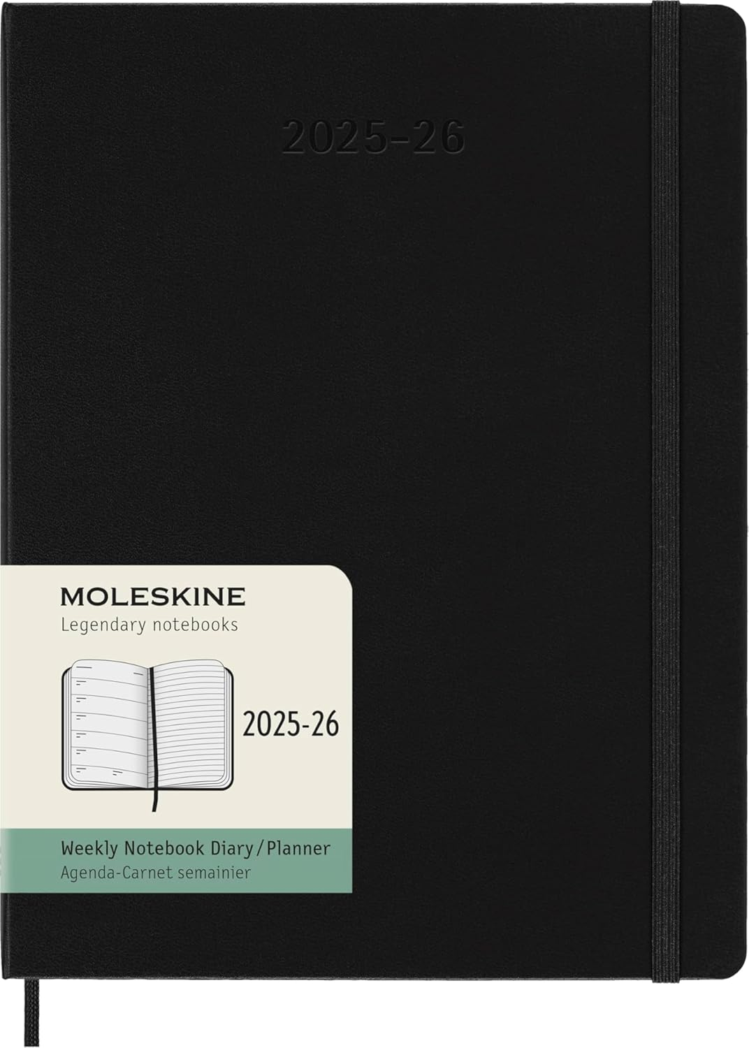 Moleskine - 2025-26 - 18 Month Weekly Notebook Diary - Hard Cover - Large - Sapphire Blue