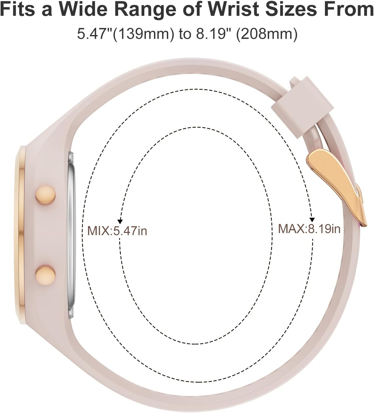 GOLDEN HOUR Digital Ladies Watches 5ATM Waterproof Sport Womens Watch with Luminous/Date/Week/Month Chronograph, Silicone Strap Swimming Watch for Women - Black image number 2