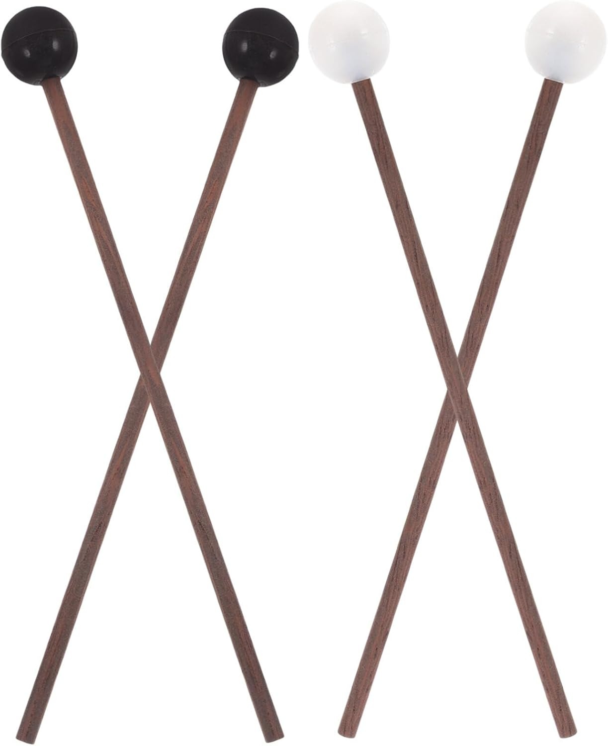 Ifundom Small Steel Tongue Drum Mallets Easy-Grip Drumsticks Rubber Tips for Percussion image number 1