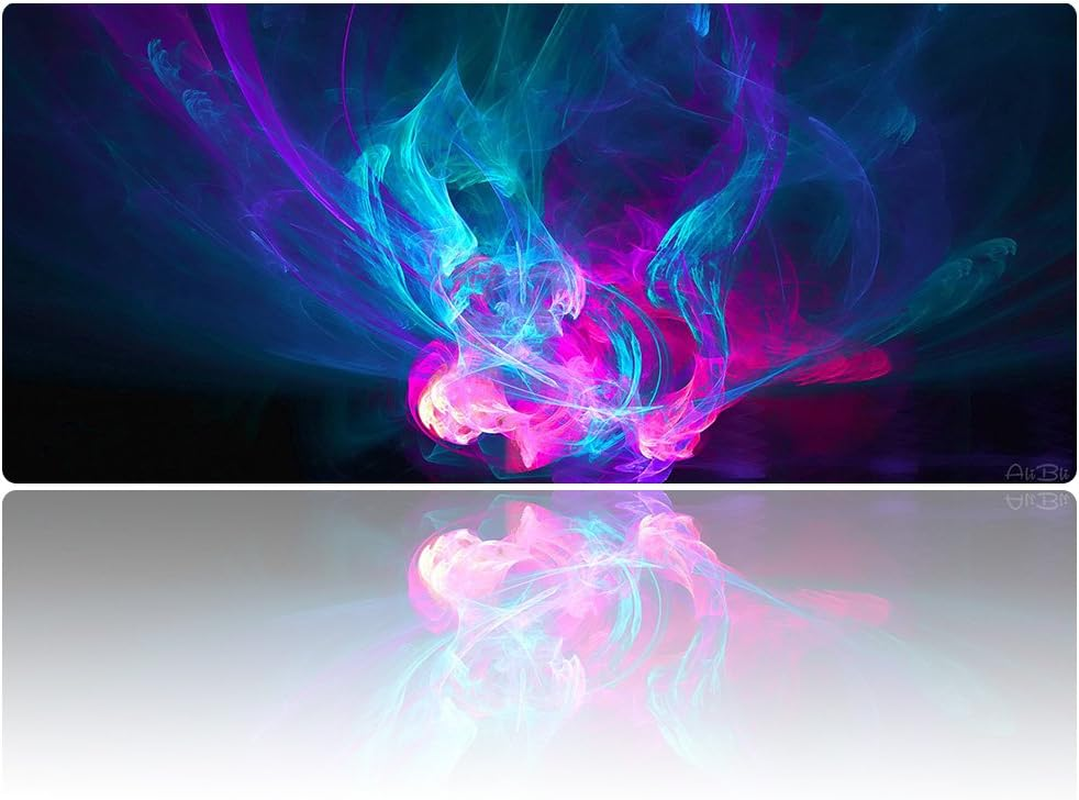 Large Gaming Mouse Pad XXL Extended Mat Desk Pad Mousepad Long Non-Slip Rubber Mice Pads Stitched Edges 35.4&rdquo;X15.7&rdquo; (016Xuancai) - 011Quantou image number 4