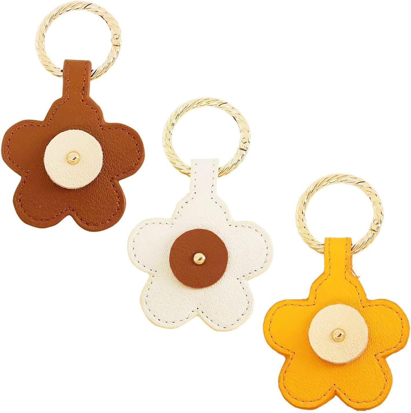 CWPFVQA 3 Pieces Magnetic Hat Clips Floral Travel Bag Hat Clips, Magnetic Hat Clips for Bags, Magnetic Golf Marker Hat Clips, Magnetic Pocket Buckle, White, Einheitsgr&ouml;&szlig;e, Modern image number 2