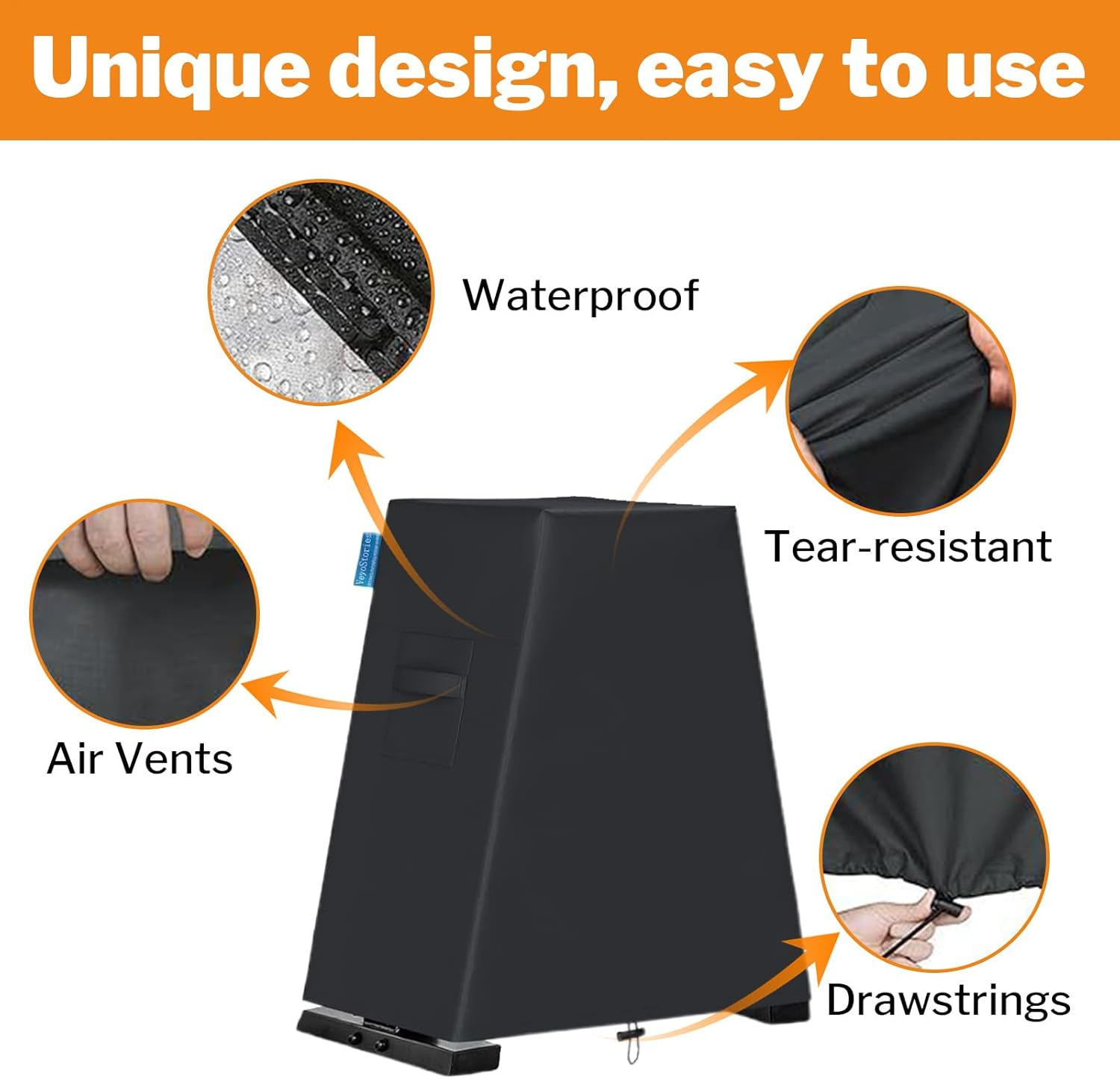 A Frame Dumbbell Rack Cover | Waterproof Dumbbell Storage Rack Cover | Adjustable Protective Fitness Equipment Bracket Shield for Home Gym image number 2