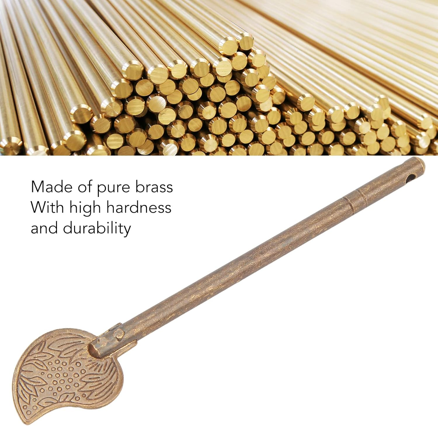 Door Latch Locking Pin, 2 Pcs Brass 11Cm Leaf Shape Retro Style Cabinet Key Latch, Vintage Style Chinese Latch Bolt for Antique Lock, Handle, Box Buckle, High Hardness