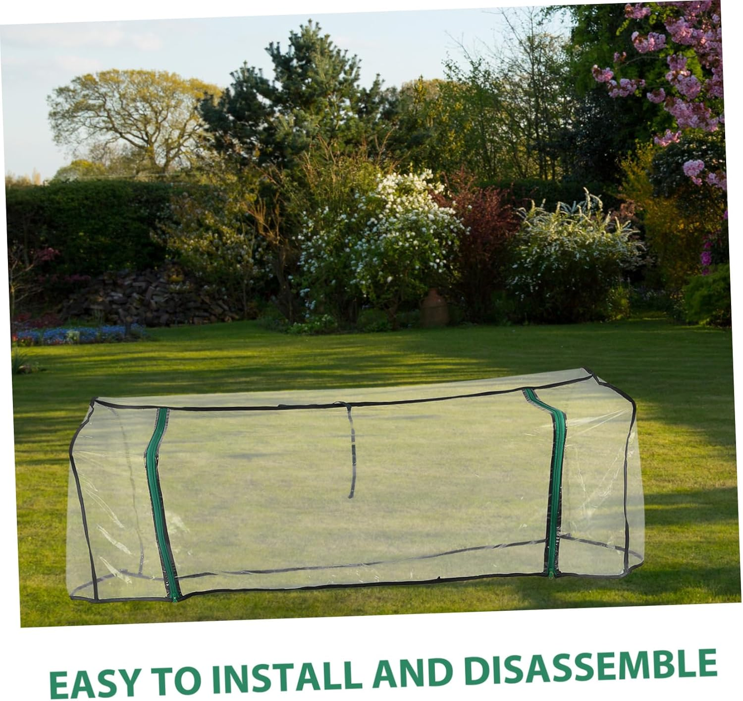 Garden Cloche Raised Bed Greenhouse Plant Protectors Weatherproof Cover Easy to Use Tent image number 2