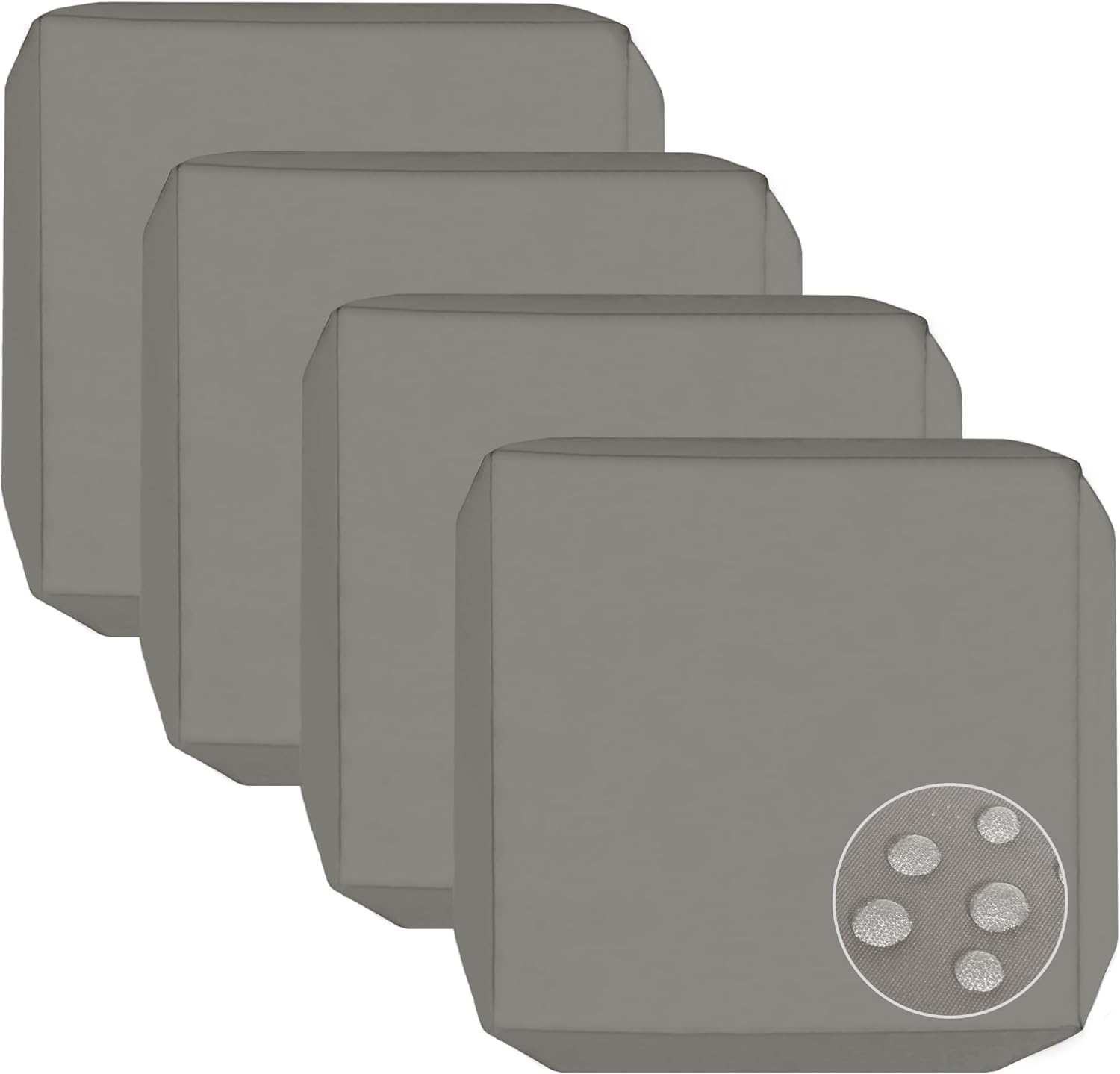 Sqodok Patio Cushion Covers 24X22 Inch, 4Pack Replacement Cushion Covers, Waterproof Outdoor Cushion Slicovers Sectional Cushions Cover for Sofa Chair, Tan