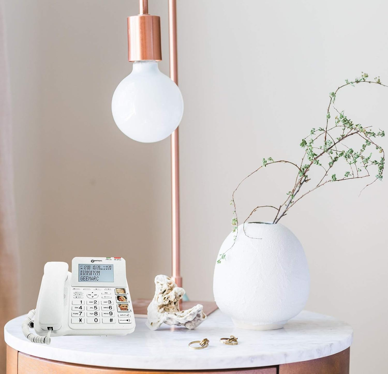 Geemarc Amplidect 595 U.L.E Highly Amplified (50Db) Cordless Phone + Extra Twin Handset - Phone for the Hard Hearing - Hearing Aid Compatible (T-Coil) image number 1