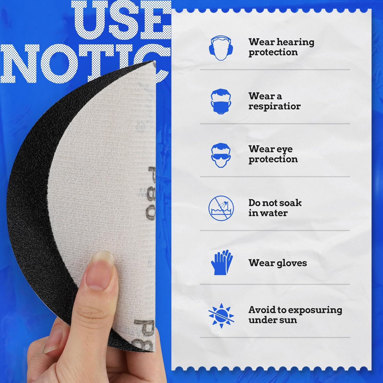 6 Inch No Hole Sanding Discs 800 Grit 30Pcs, Wet Dry Orbital Sander Hook and Loop Sandpaper Disc, Best for Metal,Automotive Polishing image number 5