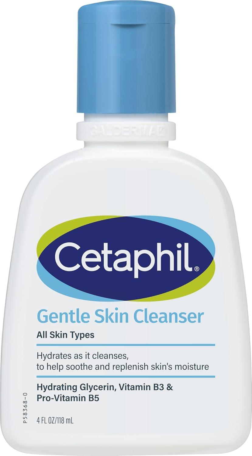 CETAPHIL Gentle Skin Cleanser 118Ml, Hypoallergenic Face Wash, with Hydrating Glycerin & Panthenol, Suitable for Sensitive Skin, Dermatologist Tested image number 5