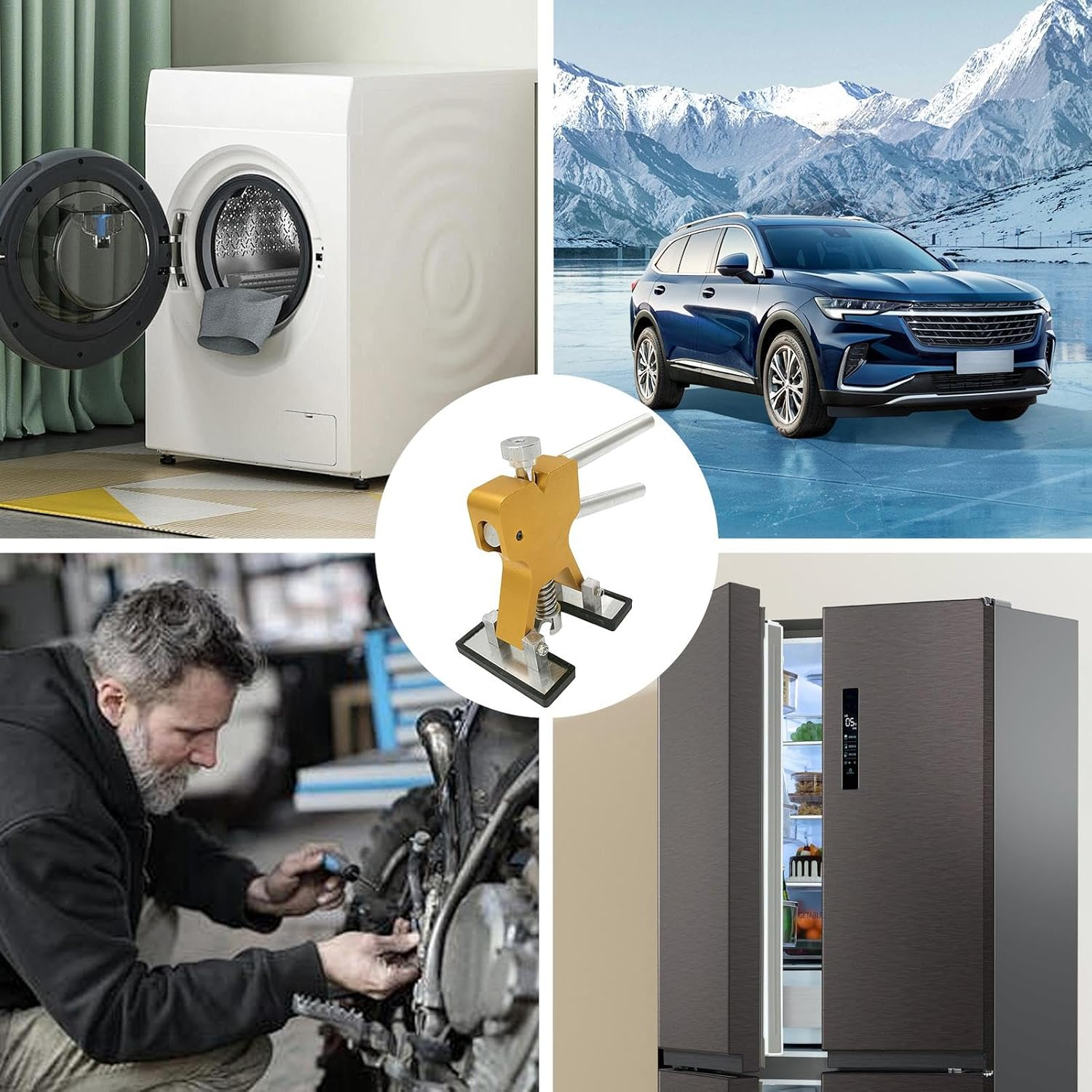 Auto Dent Puller Kit, Removable Adjustable Dent Puller, Automotive Dent Repair Tools, Car Dent Puller Set, Dent Puller Kit for Dent Removal Kit for Vehicles, Automobile Dent Repair Equipment image number 3