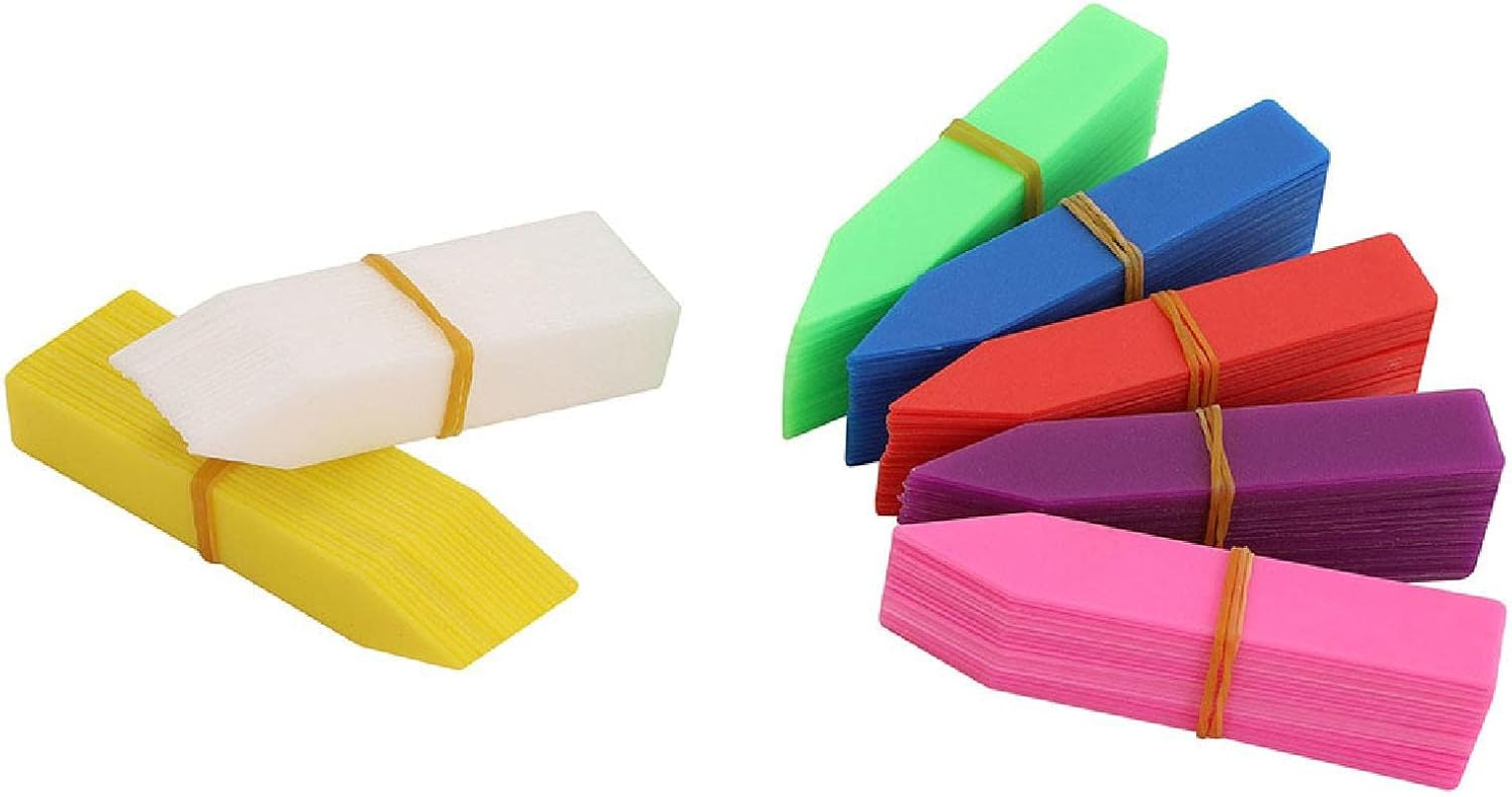 100 Pcs Plastic Plant Labels Colored, 10 X 1.8Cm / 5 X 1Cm Waterproof Garden Name Tags Markers for Seeds, Seedling, Herb, Vegetables image number 4