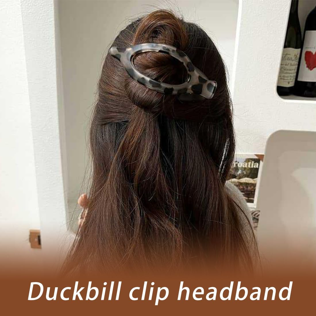 GGUFAY Women'S Thin Hair Clips, Large French Hair Clips, Hair Clip for Women, Pack of 4 image number 3