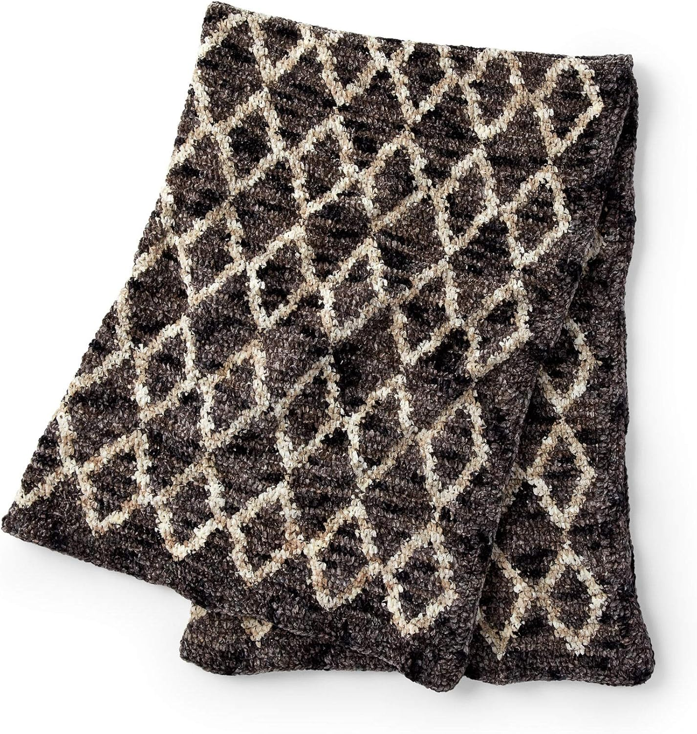 Bernat Crushed Velvet Yarn, Taupe image number 6