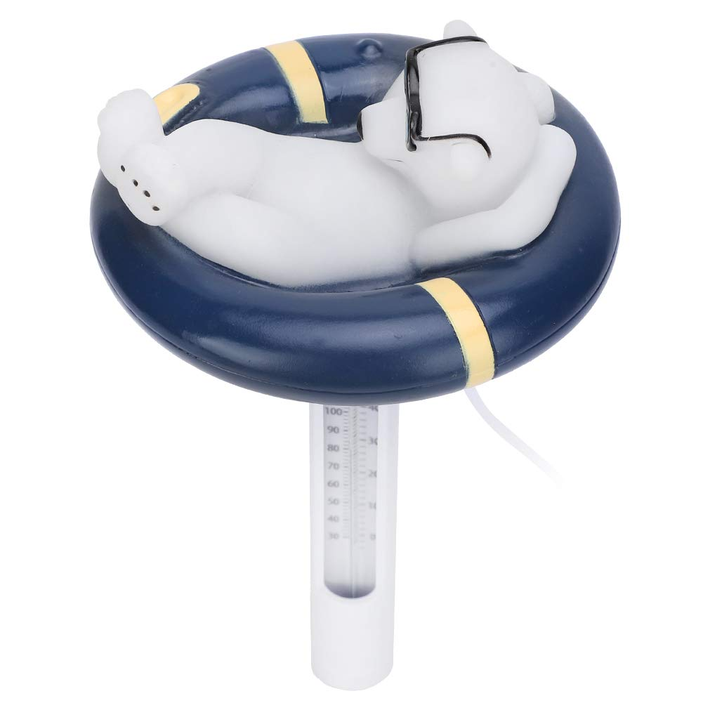 Floating Thermometer, Pool Temperature Thermometer with String, Shatter Resistant, Analog, Reusable, Outdoor image number 3