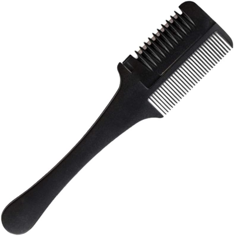 Razor Blade Comb Double Edge Razor Comb for Thinning Hair Hair Cutting Styling Dual End Home Razor Hair Cutting Scissors Comb for Men and Women 3Pcs image number 6