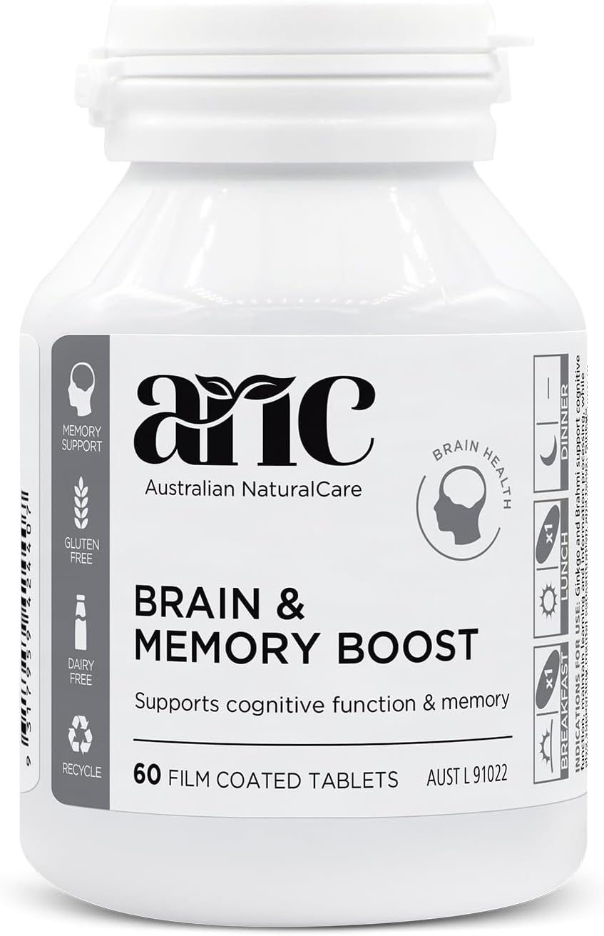 Australian Naturalcare - Brain & Memory Boost 60 Tabs image number 2