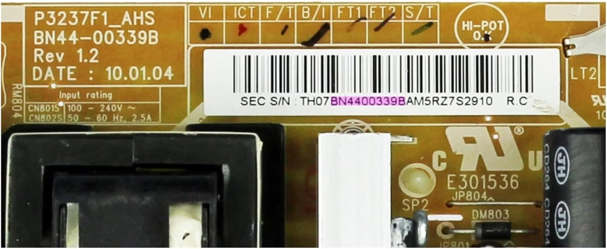 Power BN44-00339A BN44-00339B P3237F1_AHS P3237F1_ASM Fits LE32C530F1WXXU LN37C550J1FXZA LN37C530F1FXZA LN32C530F1FXZA 32/37" TV image number 2
