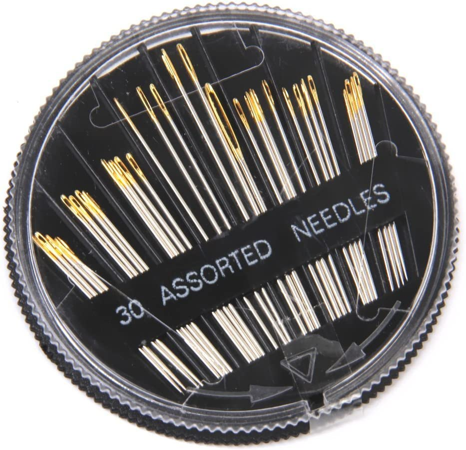 CJESLNA 30Pcs Assorted Hand Sewing Needles Embroidery Mending Craft Quilt Sew Case image number 2
