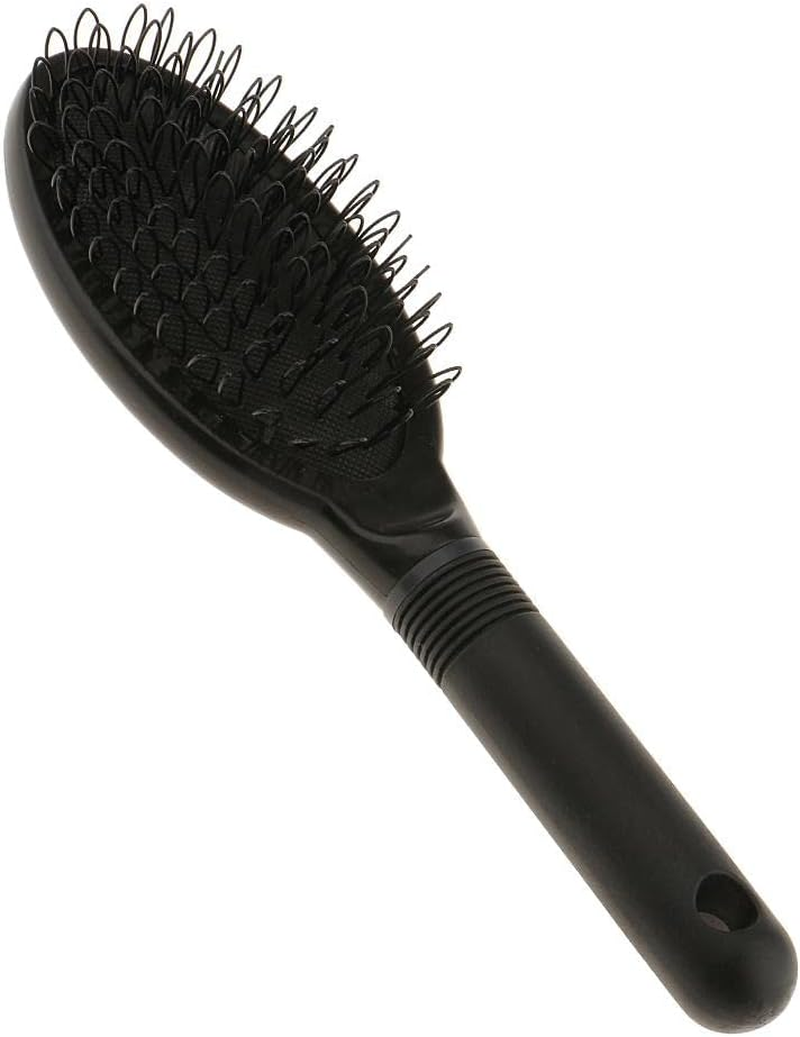 Oshhni Hair Bun Extension Loop Brush with Silicone Feature, Black, as Described - Red image number 4